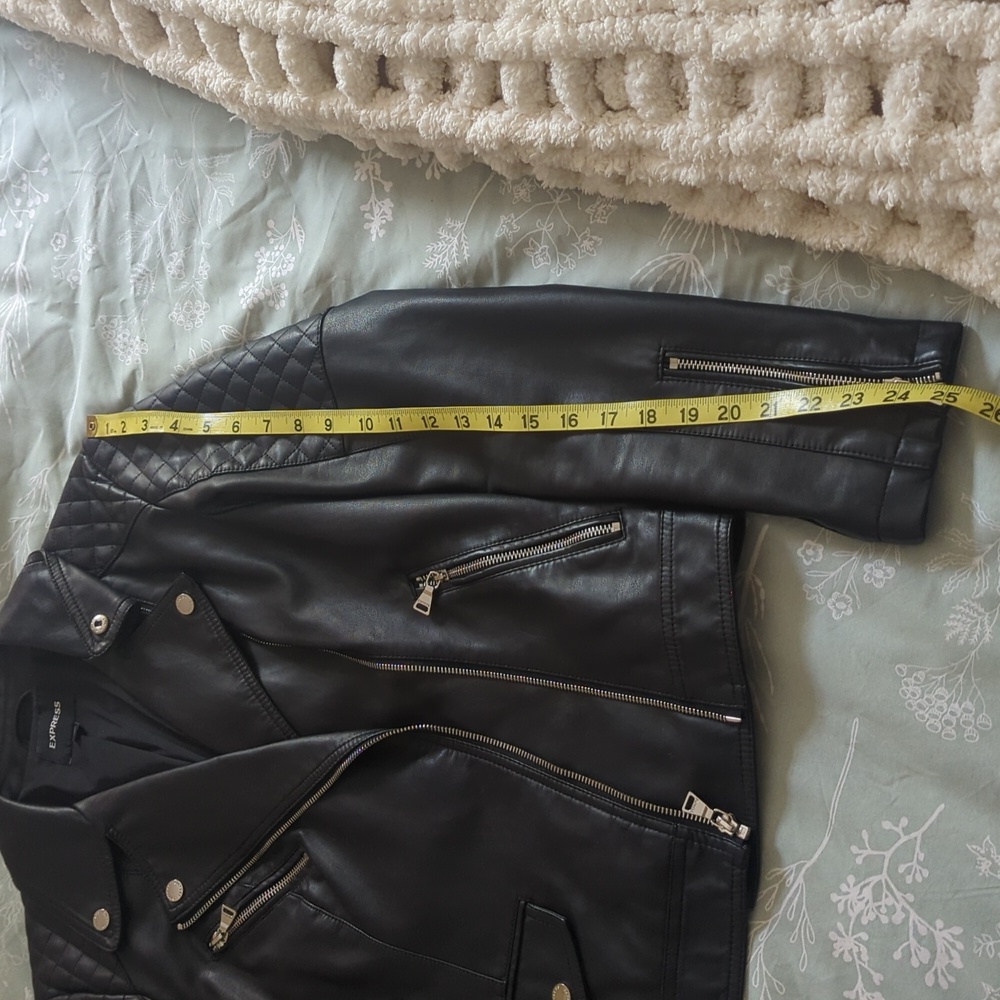 Express Faux Leather Moto Jacket - Picture 9 of 10